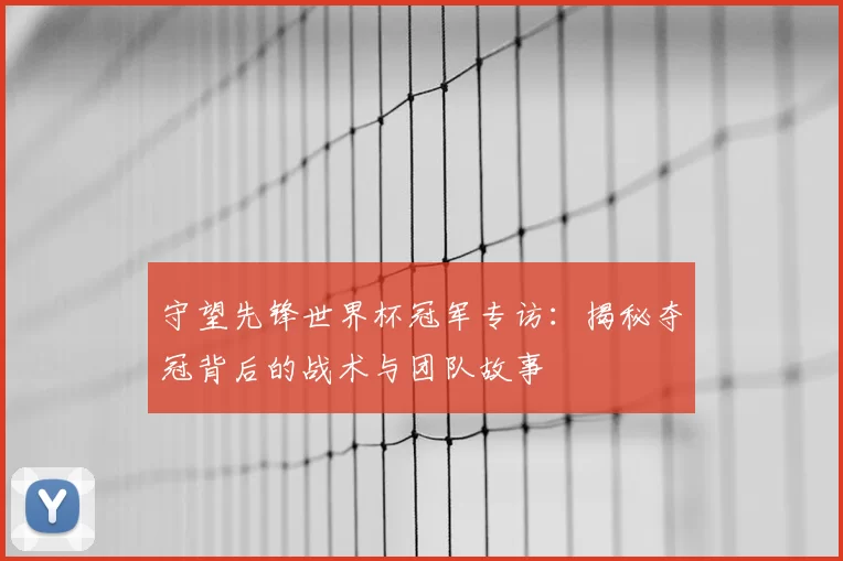 守望先锋世界杯冠军专访:揭秘夺冠背后的战术与团队故事