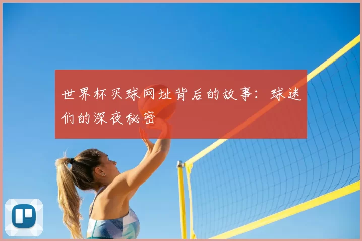 世界杯买球网址背后的故事：球迷们的深夜秘密