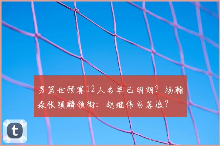 男篮世预赛12人名单已明朗?杨瀚森张镇麟领衔:赵继伟或落选?